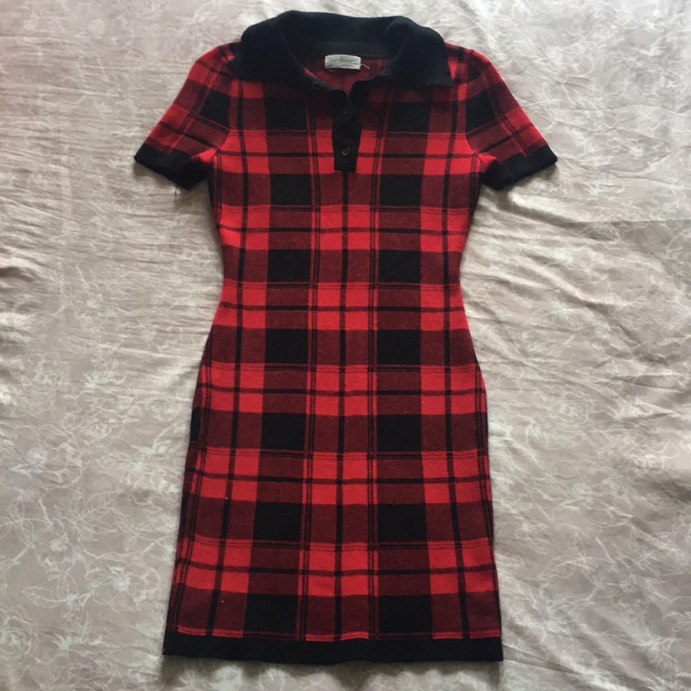 Red Plaid Dress
